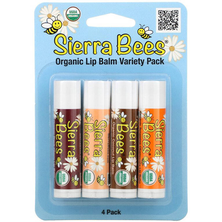 

Бальзамы для губ Sierra Bees "Organic Lip Balms" ассорти (4 шт)