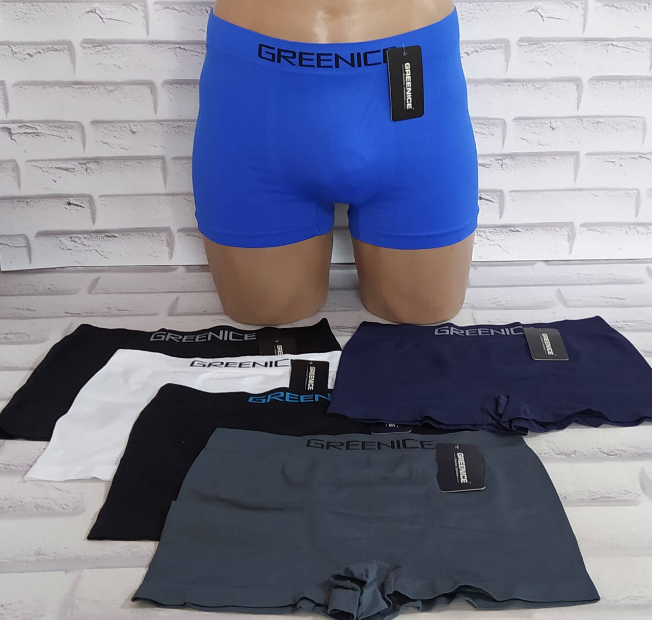 

Трусы мужские бесшовные Greenice M\L 48-50 р. 7639, Разные цвета