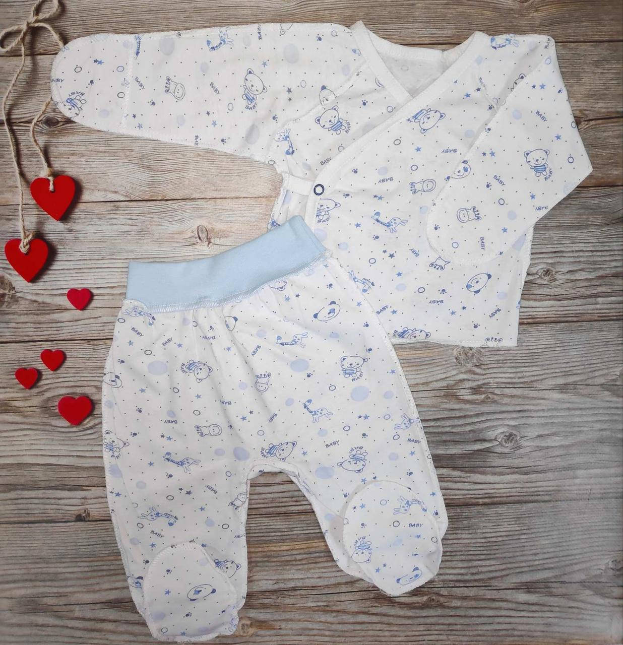 

Комплект для новорожденных в роддом распашонка ползуны