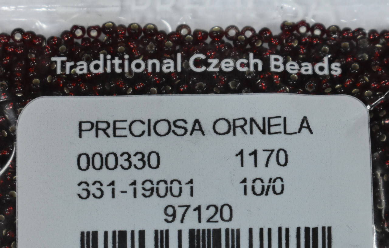 

Бисер Preciosa 10/0 цвет 97120 бордовый 10г