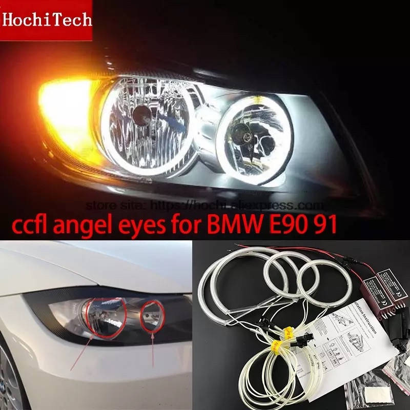 

CCFL Ангельские глазки на BMW E90 Е91 дорестайл