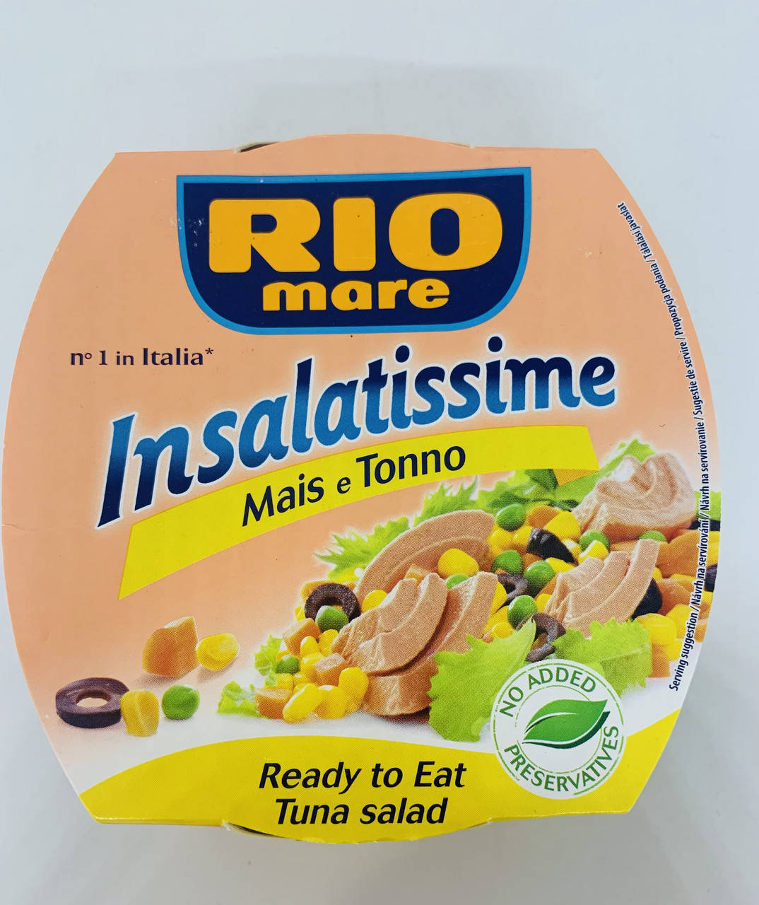 

Салат с тунцом Rio Mare Insalatissime Mais e Tonno 160 г Италия