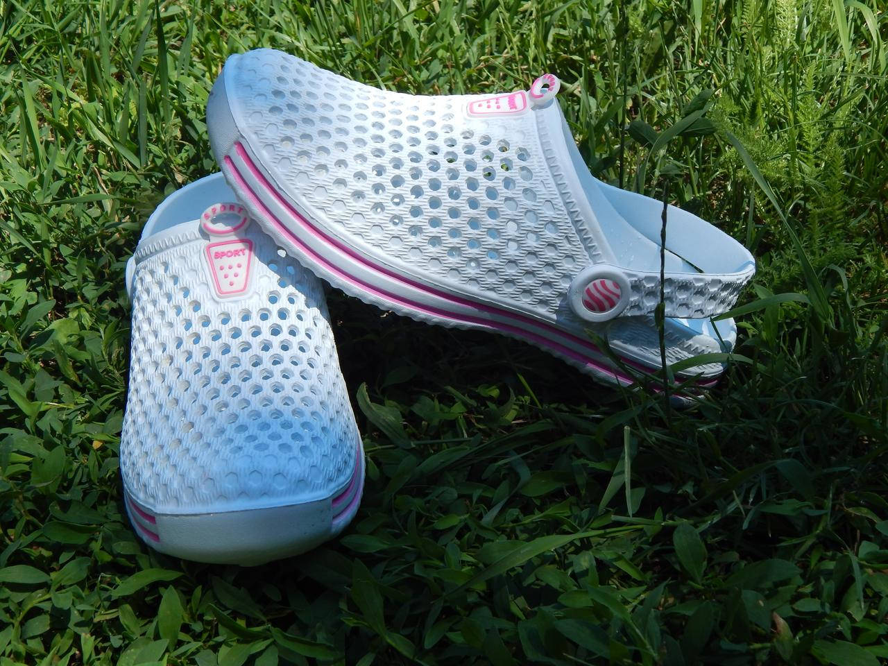 

Кроксы женские, сабо, шлепанцы закрытые белый цвет