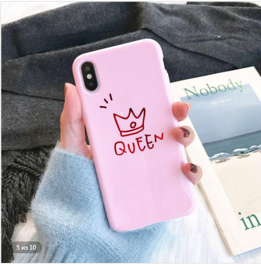 

Силиконовый глянцевый чехол для iphone Х