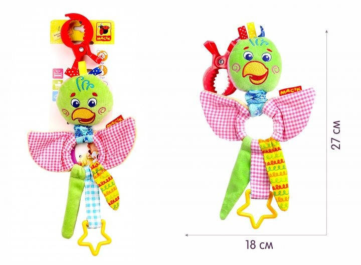 

Виброподвеска Зоо "Попугай Проказник" МС 110205-01, Разные цвета