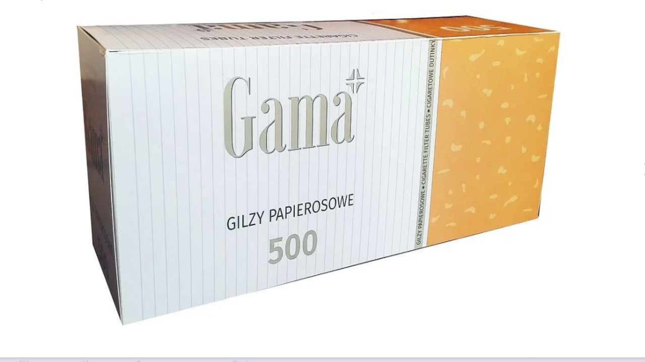 

Сигаретные гильзы для набивки табаком Gama в блоках по 500 шт.