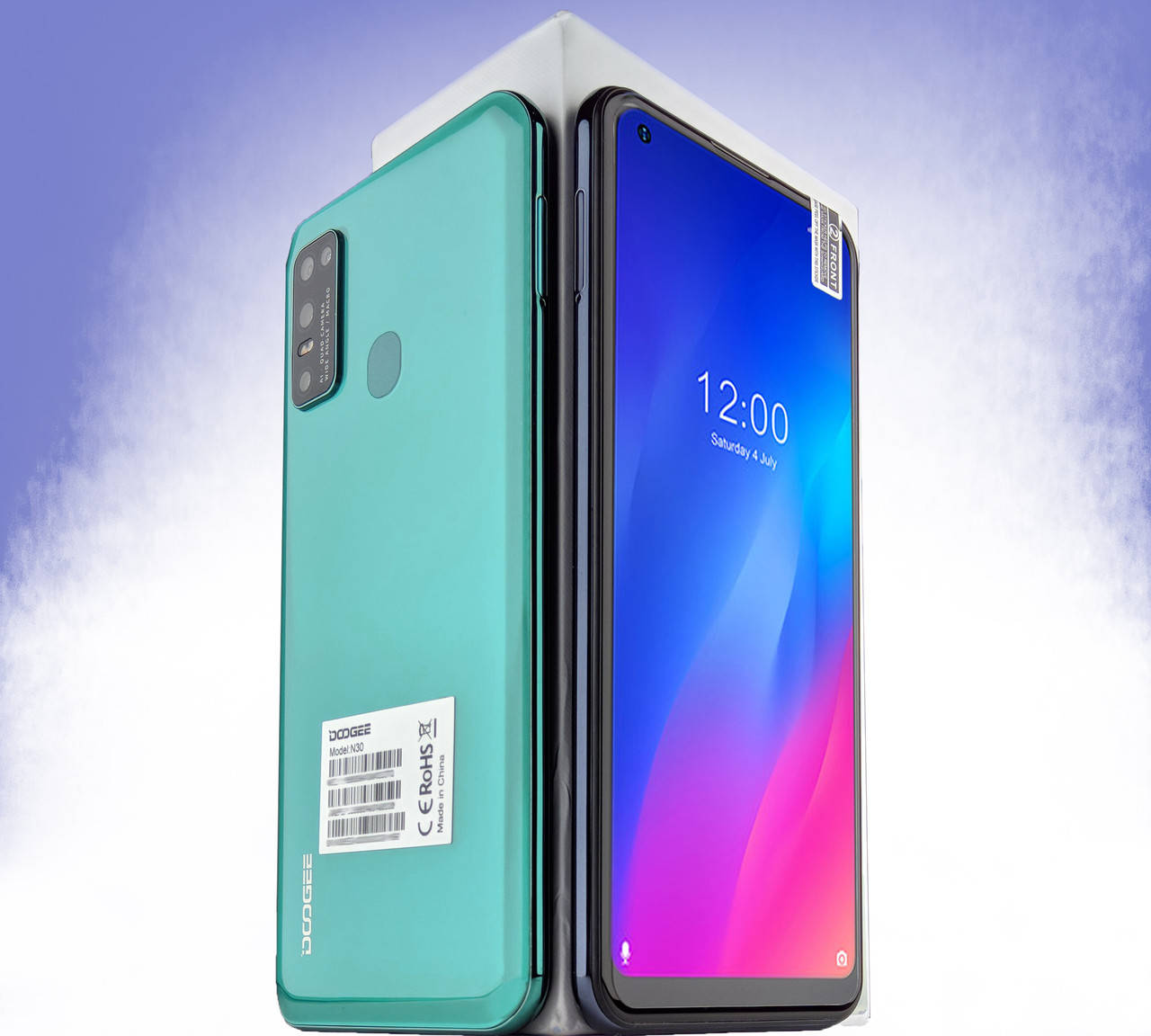 

Doogee N30 6.55" | 4/128Gb | 16 Мп | 4180 мАч | Android 10 | Чехол, Зелёный