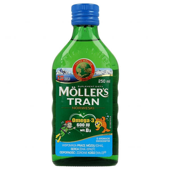 

Mollers Tran Norweski wit. D3 600 IU - omega-3 норвежский жидкий рыбий жир, 250 мл