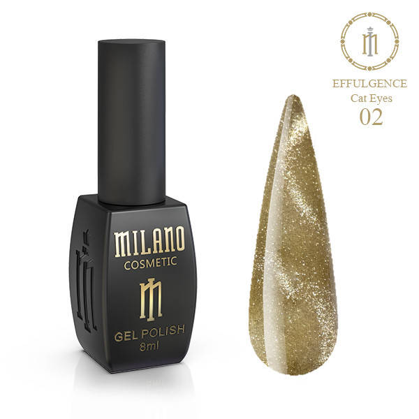 

Гель лак для ногтей Милано Кошачий глаз Светоотражающий (Milano Cat eye Effulgence) 8 мл 10/02
