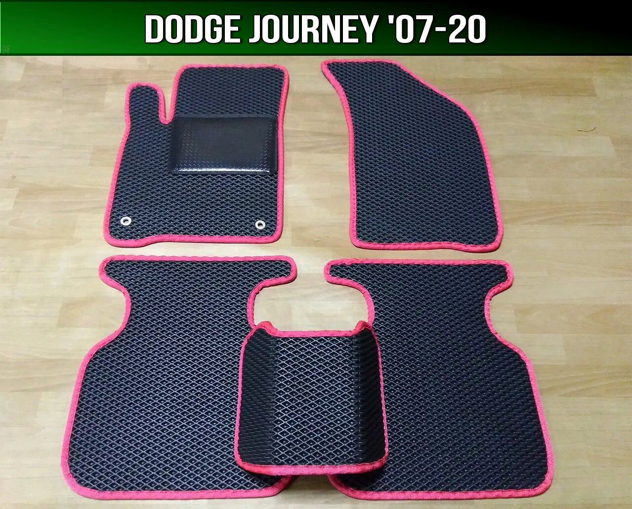 

ЕВА коврики на Dodge Journey '07-20. EVA ковры Додж Джорни, Черный