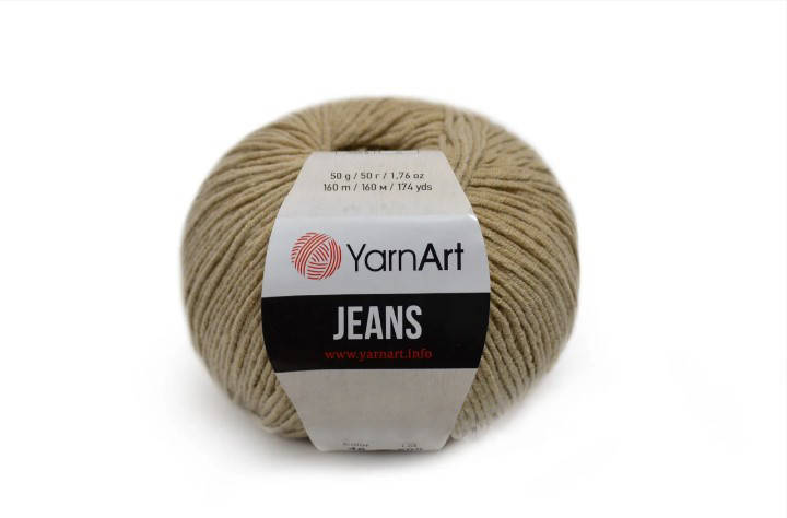 

YarnArt Jeans, тёмно бежевый №48