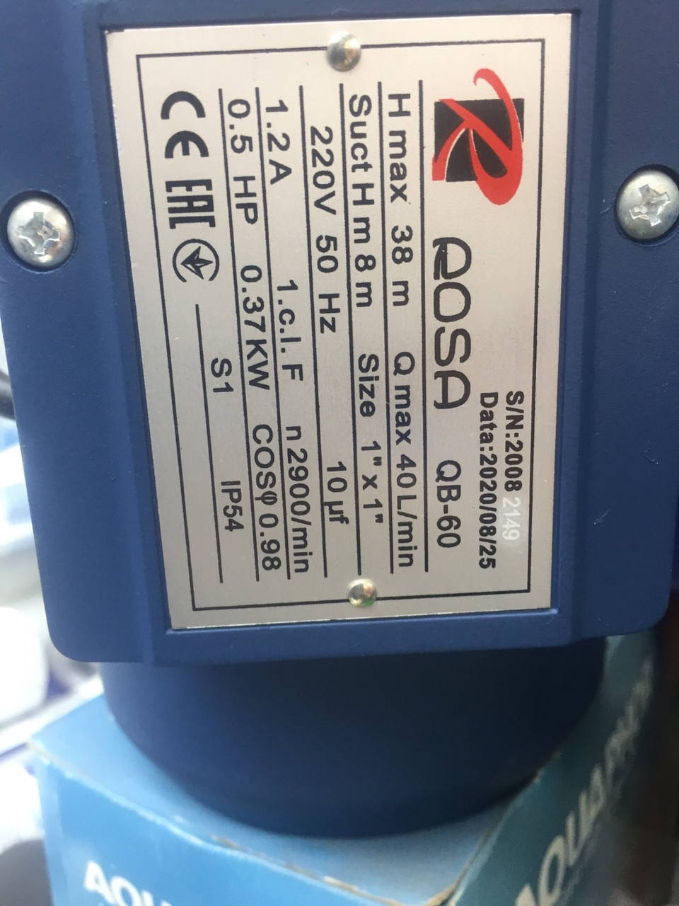 

Насос поверхностный Rosa QB 60