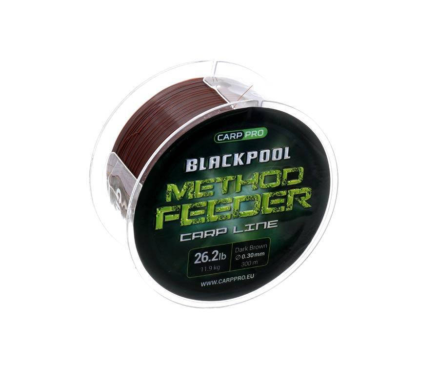 

Леска Carp Pro Blackpool Method Feeder Carp 300м 0.30мм, Коричневый