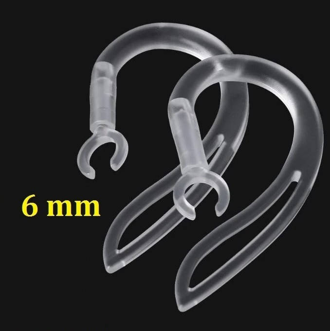 

6мм Ушной Крючок для Bluetooth Гарнитуры Силиконовый Мягкий Дужка Блютуз