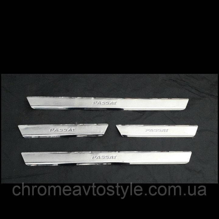 

Накладки на пороги Volkswagen Passat B8 2015-2019 штамповка премиум класса 4шт
