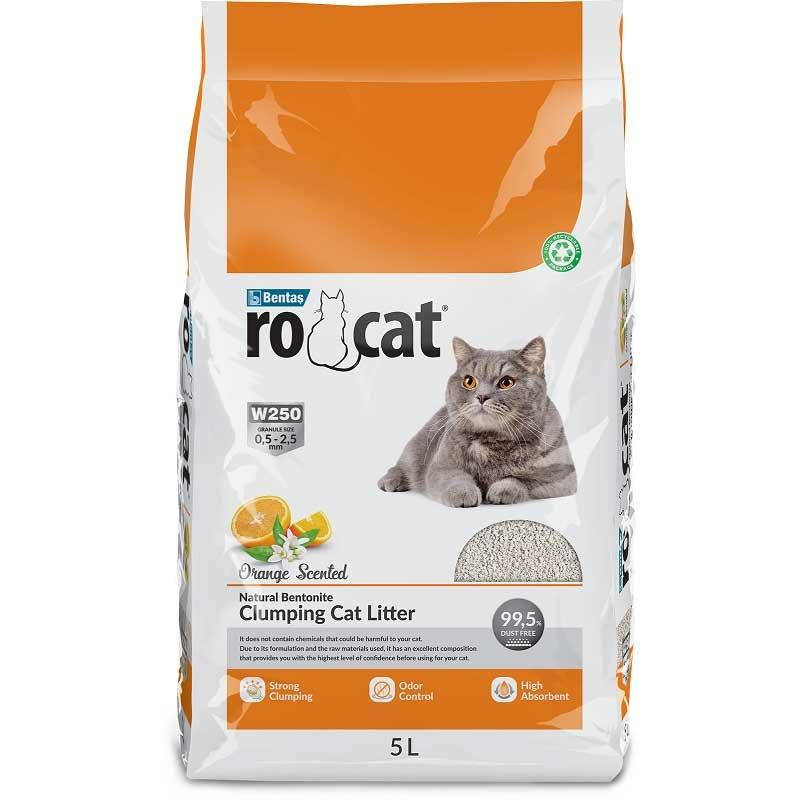 

Бентонитовый наполнитель Ro Cat Ро Кет Оранж комкующийся для туалета, 5 л