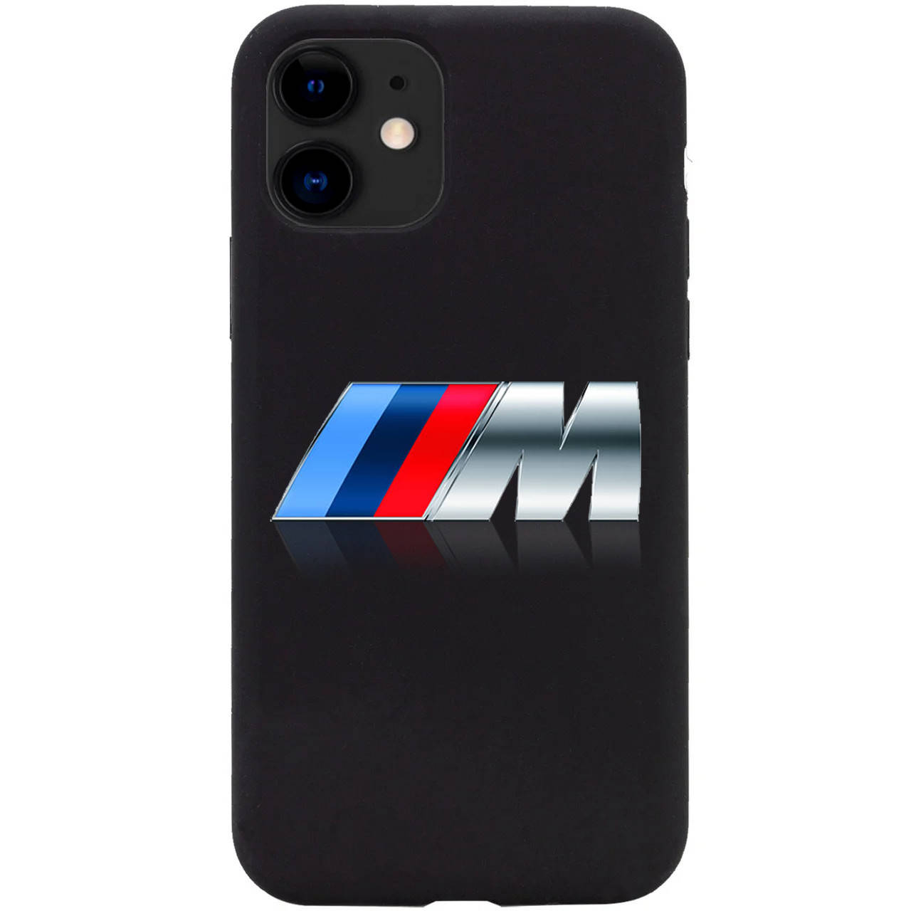 

Чехол для Apple iPhone 11 Pro Silicone Case Черный с логотипом BMW M, Голубой