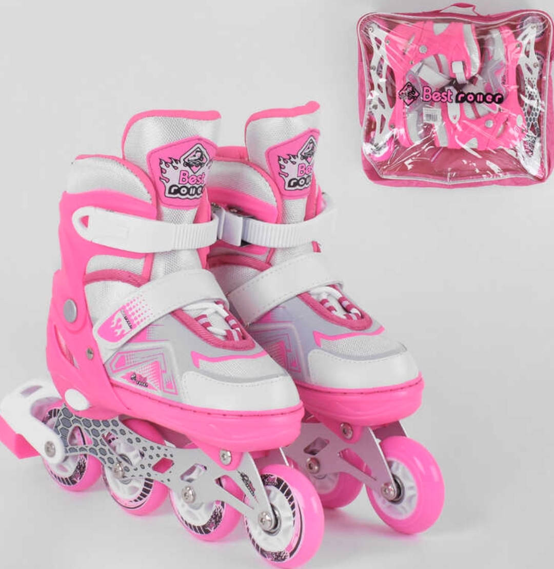 

Дитячі ролики (30-33 розмір) Best Roller 7005-S Рожевий, Розовый