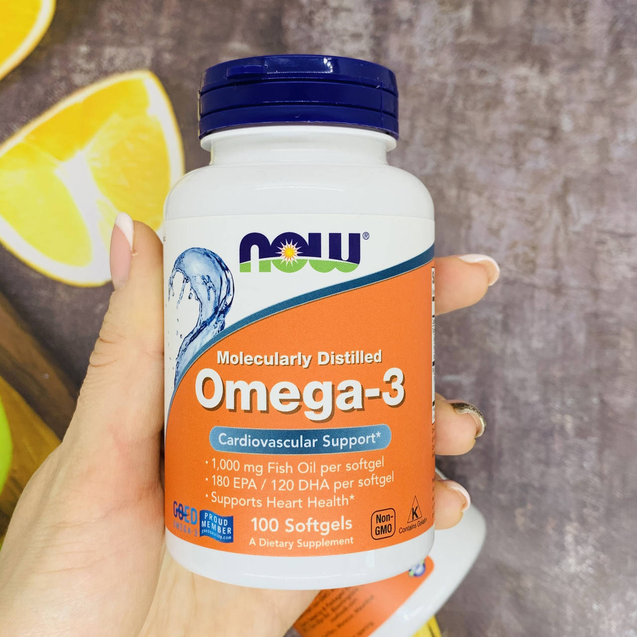 

Now Foods, Omega-3, Омега-3, очищена на молекулярном уровне, 100 капсул