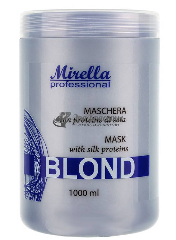 

Маска с протеинами шелка Blond Blue Mask Mirella Professional, 1000 мл