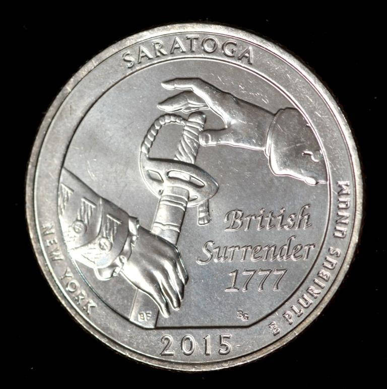 

Монета США 1/4 доллара 2015 г. Национальный исторический парк Саратога