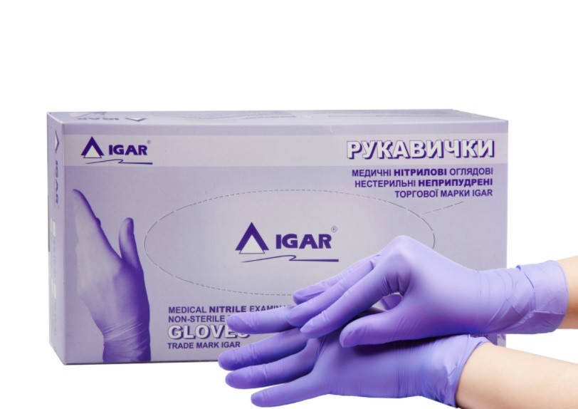 

Нитриловые перчатки Igar (100 пар/200 шт в упаковке
