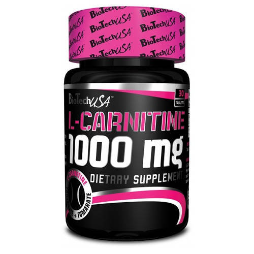 

Жиросжигатель л-карнитин, L-carnitine BiotechUSA 1000 мг 30 tab