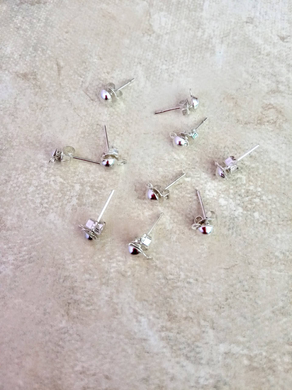 

Швензы металлические "Гвоздики" из фиксаторами для изготовления сережек