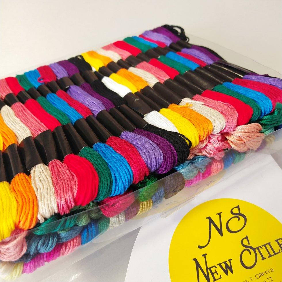 

(100шт по 8м) Набор мулине х.б.(нитки для вышивания) Цвета - Микс