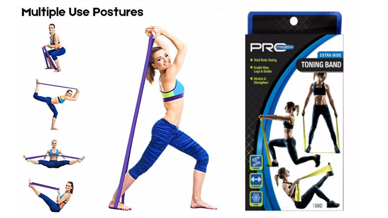 

Еластична фітнес-стрічка PRO STRENGTH Toning Band резинки для фитнеса фитнес-лента
