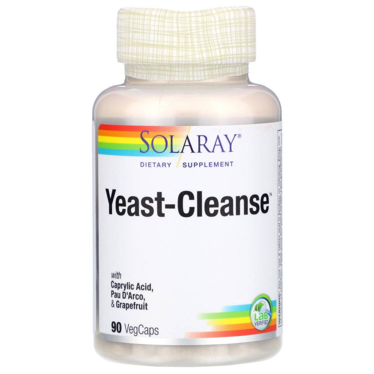 

Solaray, Yeast-Cleanse, 90 VegCaps, официальный сайт, SOR-08132
