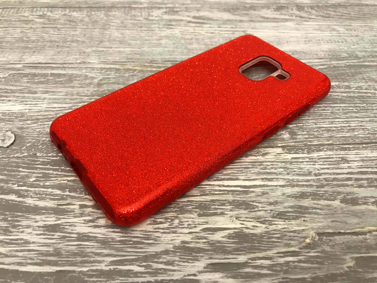 

Переливающийся TPU чехол Sonic для Samsung Galaxy A8 2018 (5 цветов) красный