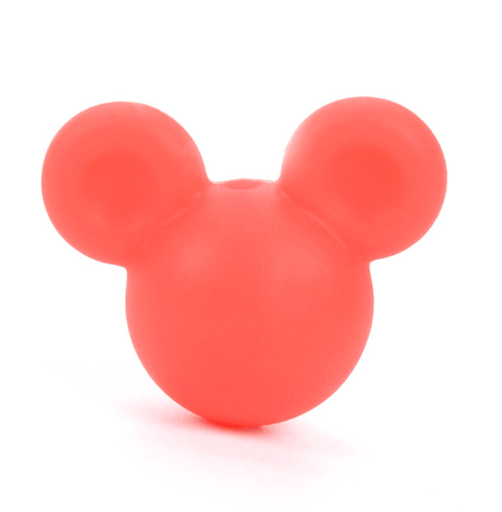 

Микки маус (красный) бусины из пищевого силикона