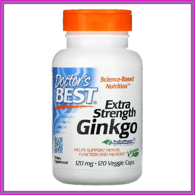 

Гинкго Билоба с повышенной силой действия Doctor's Best 120 мг 120 капсул гинко билобо