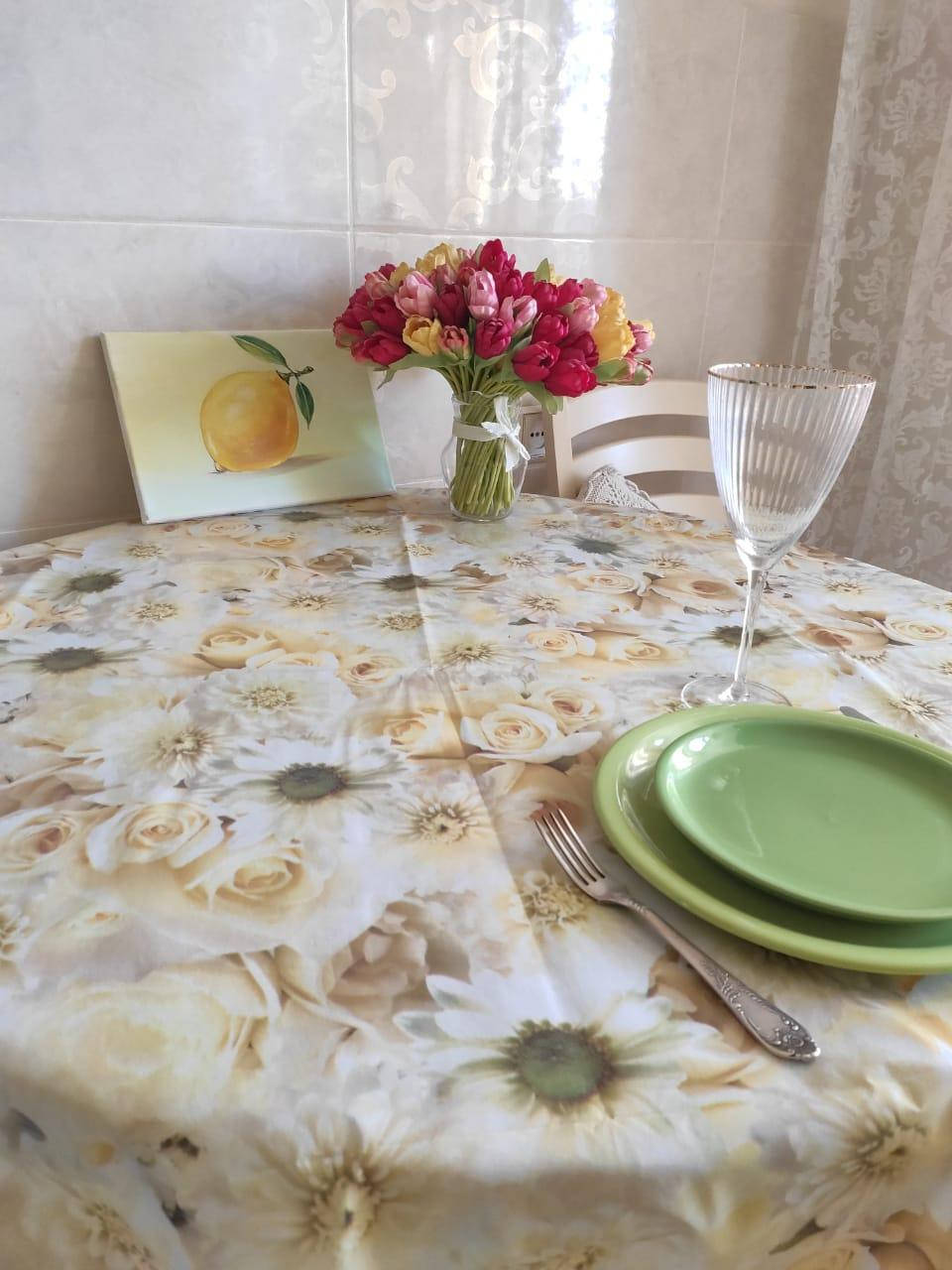 

Клеенка на метраж на основе ширина 135 см от 1 метра, Белый