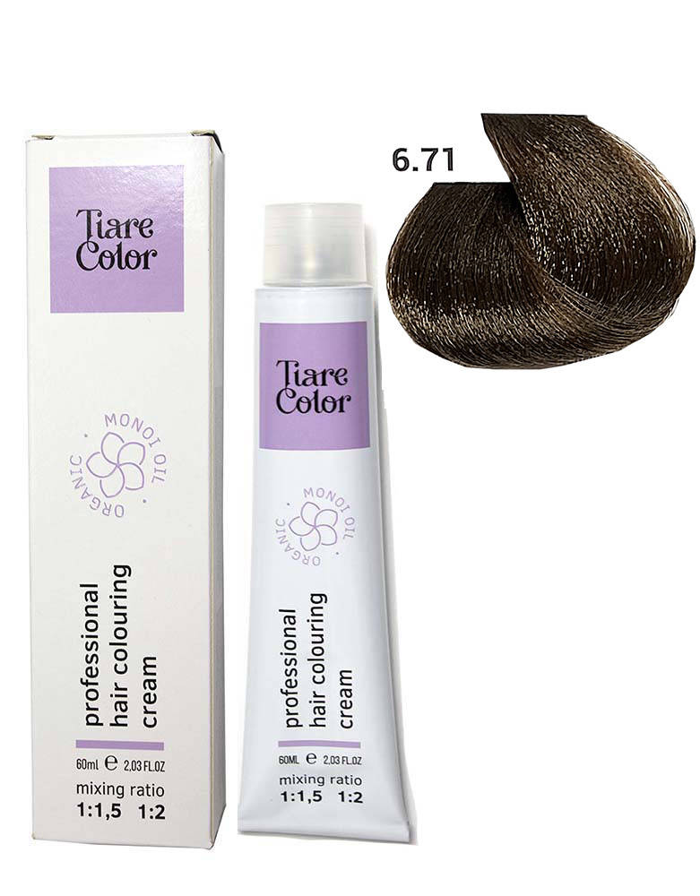 

6.71 Крем-фарба для волосся TIARE COLOR Hair Colouring Cream 60 мл