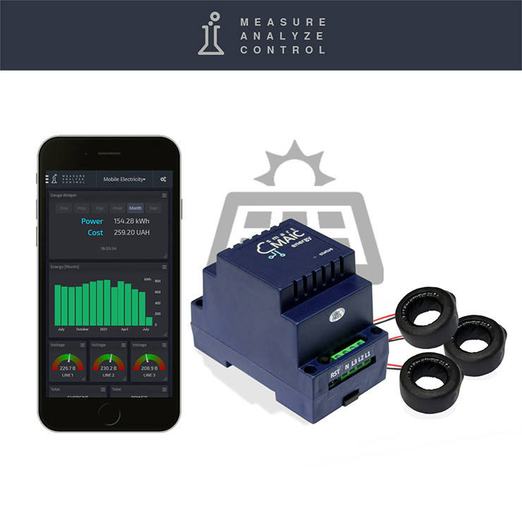 

Умный счетчик электроэнергии c WiFi D103, трехфазный, расширенная версия, кольцо