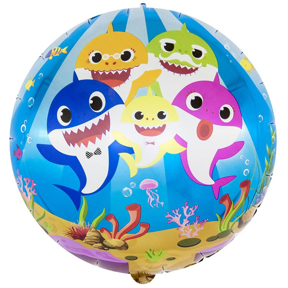 

China 18" Акулья Семейка. Фольгированные шары с акулами деткие, Разные цвета