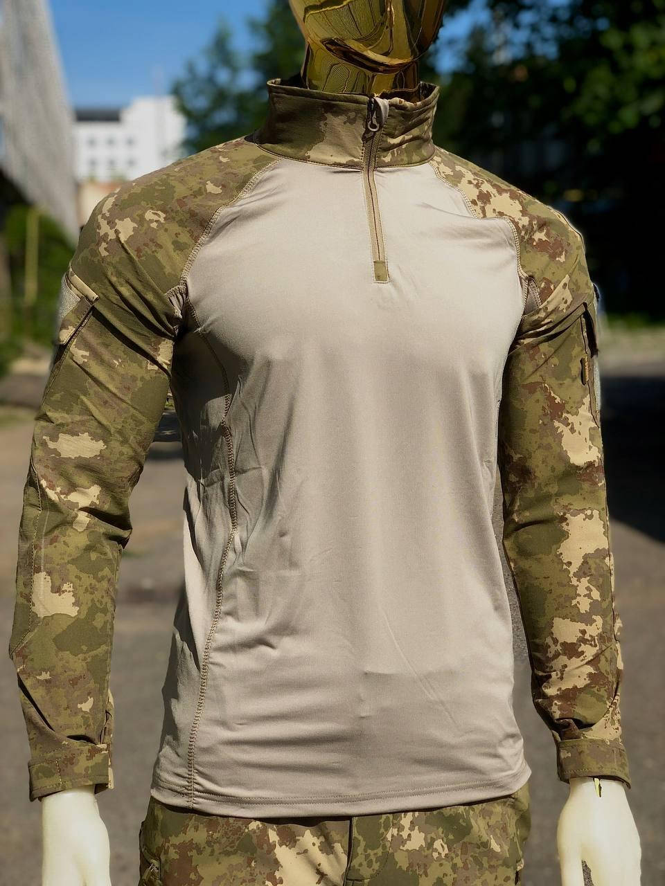 

Тактическая военная рубашка Убакс Combat камуфляж, Хаки