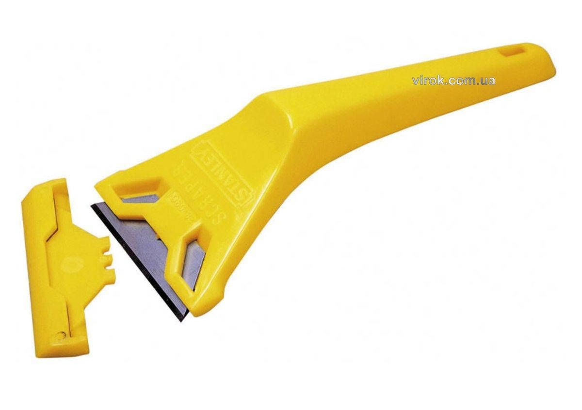 

Скребок STANLEY для скла, пластмасовий зі стандартними лезами шириною 60 мм , L = 170мм