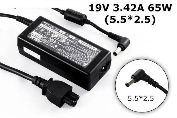 

Блок питания для ноутбука ASUS 19V 3.42A 65W штекер 5.5*2.5 ADP-65DB REV.B 90-N6APW2000
