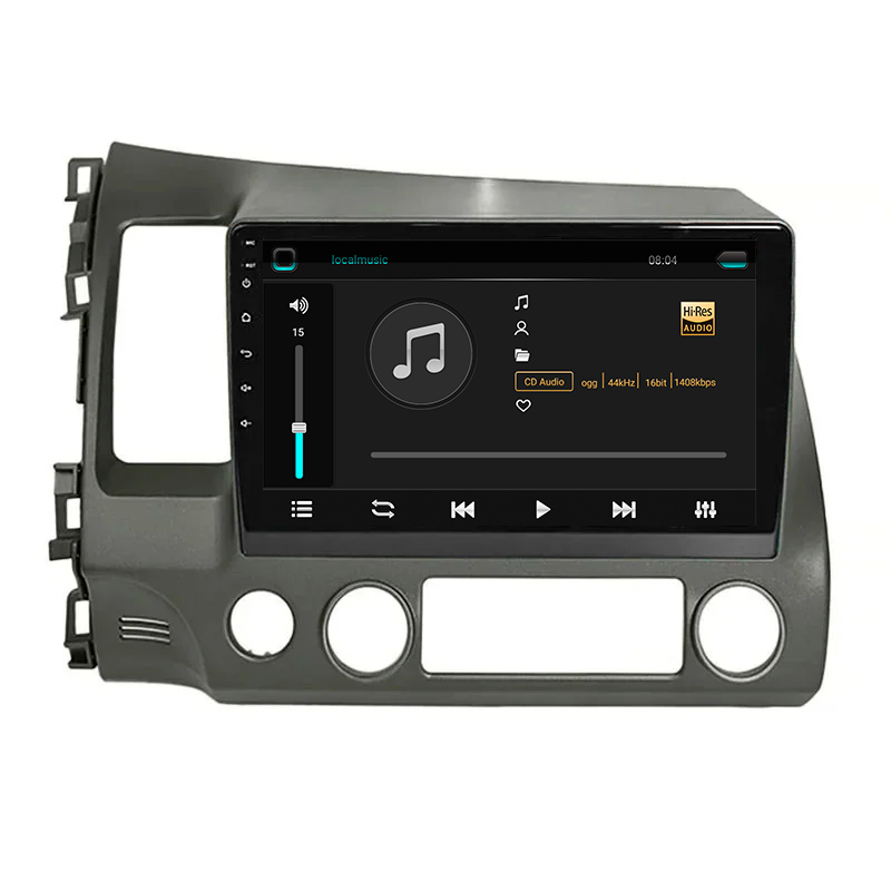 

Штатная магнитола Lesko для Honda Civic VIII 2005-2009 экран 10" 2/32Gb/ Wi-Fi Optima GPS Андроид Хонда цивик