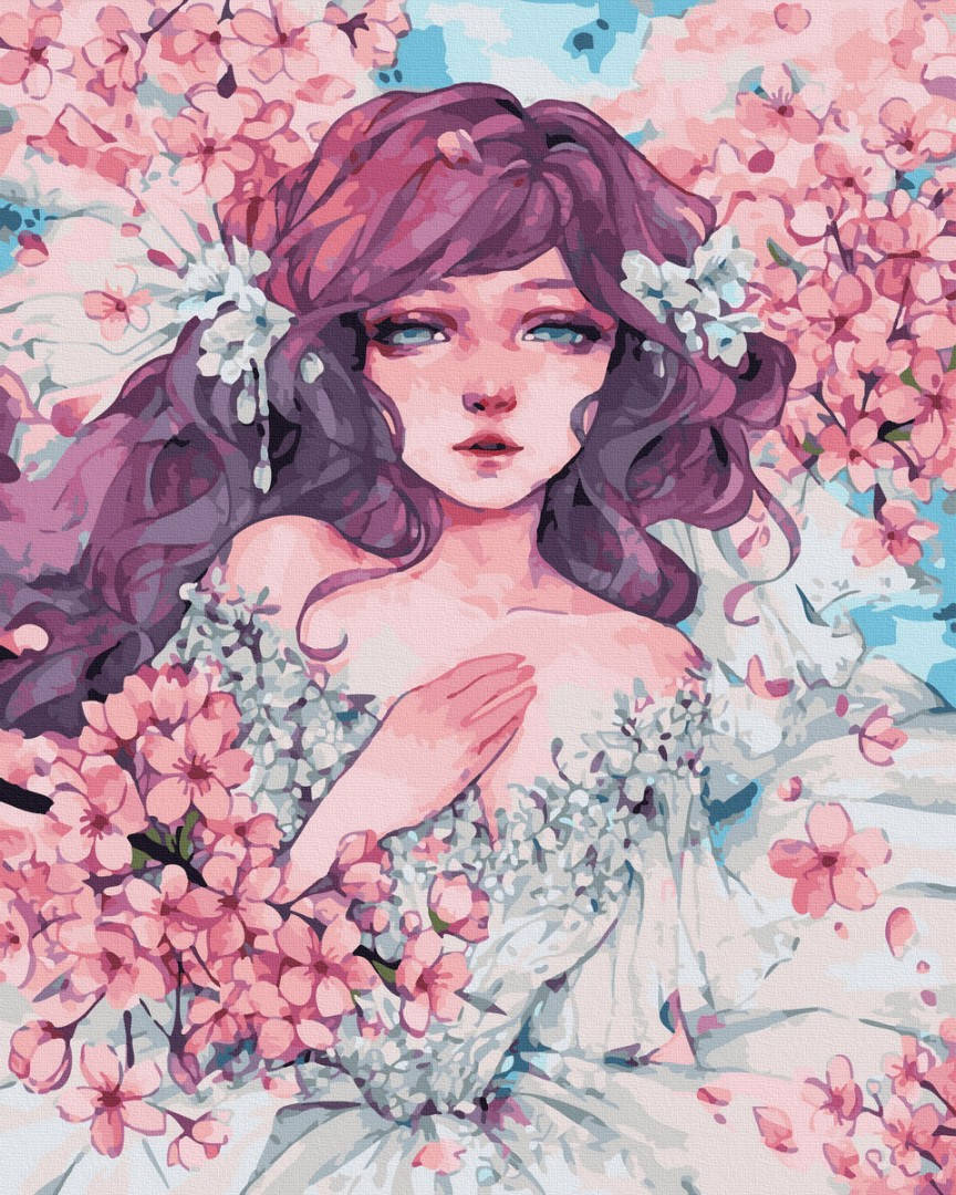 

Картина по номерам люди, девушка ,,Олицетворение весны" 40*50 , картина- раскраска по цифрам GX32289 BrushMe