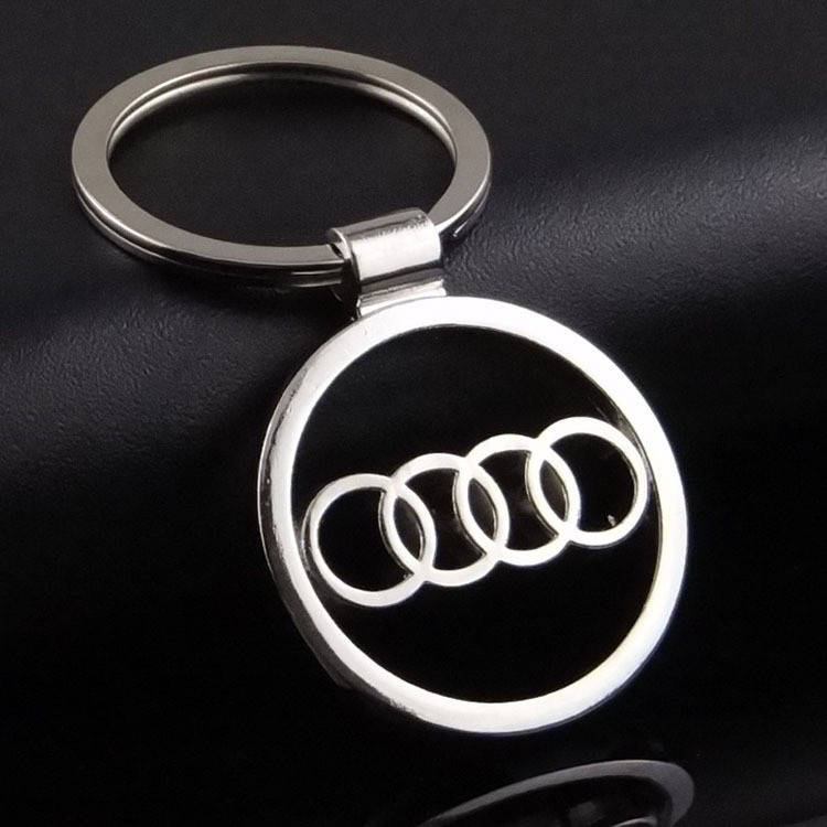 

Брелок значок Ауди Audi, Светло-серый