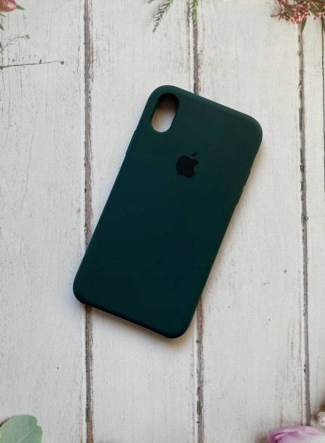 

Силиконовый чехол Apple Silicone Case для Apple iPhone XR Лесной зеленый