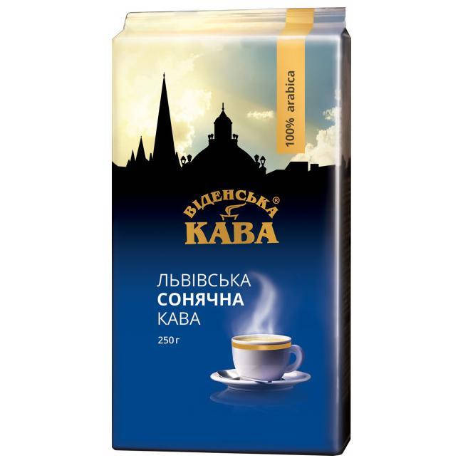 

Львівська Кава Сонячна Мелена 250гр ТМ Віденська Кава