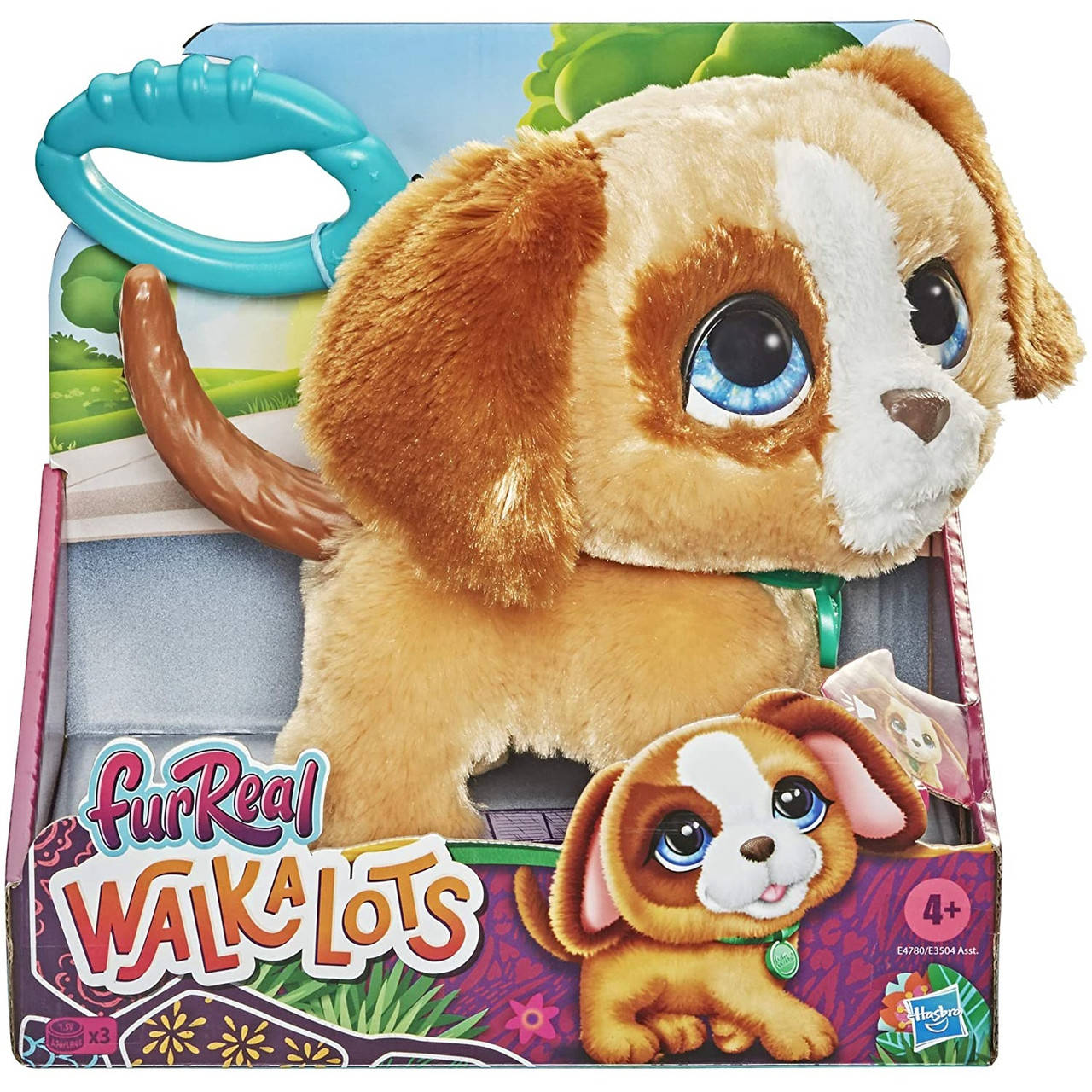 

Интерактивный щенок Furreal Friends Walkalots Hasbro Игрушка на поводке Большой питомец, Коричневый