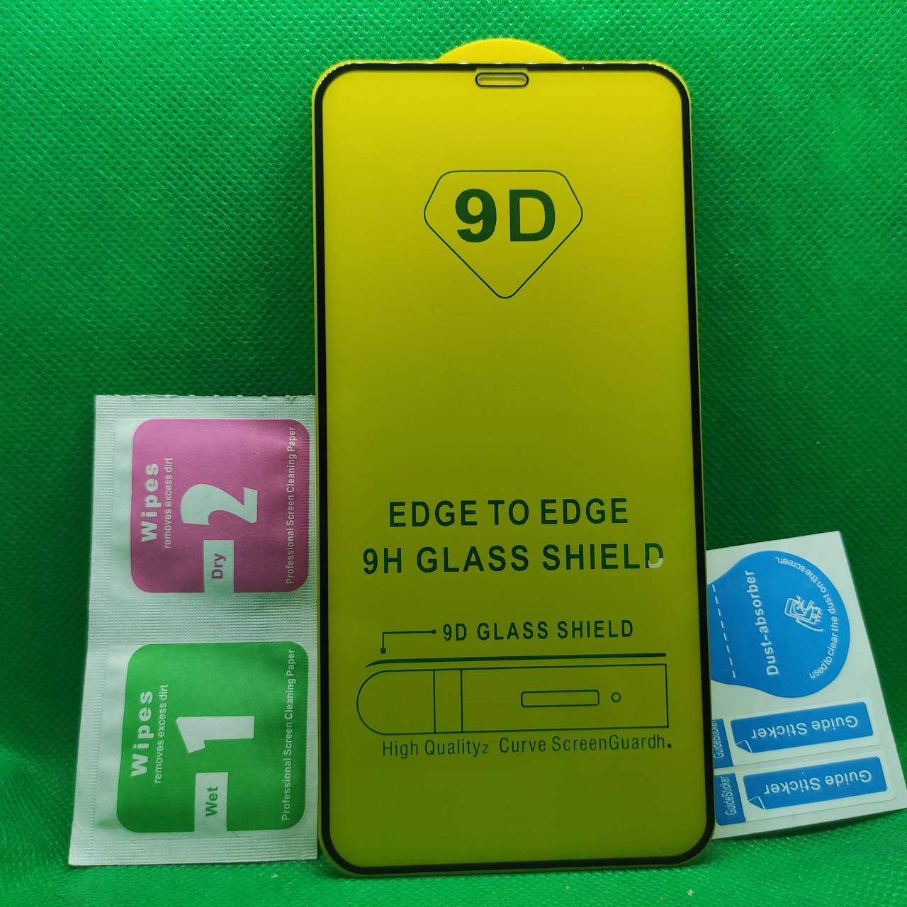 

Защитное стекло для IPhone 11 PRO MAX Full Glue 9D 9H на весь экран телефона клей по всей поверхности Черный