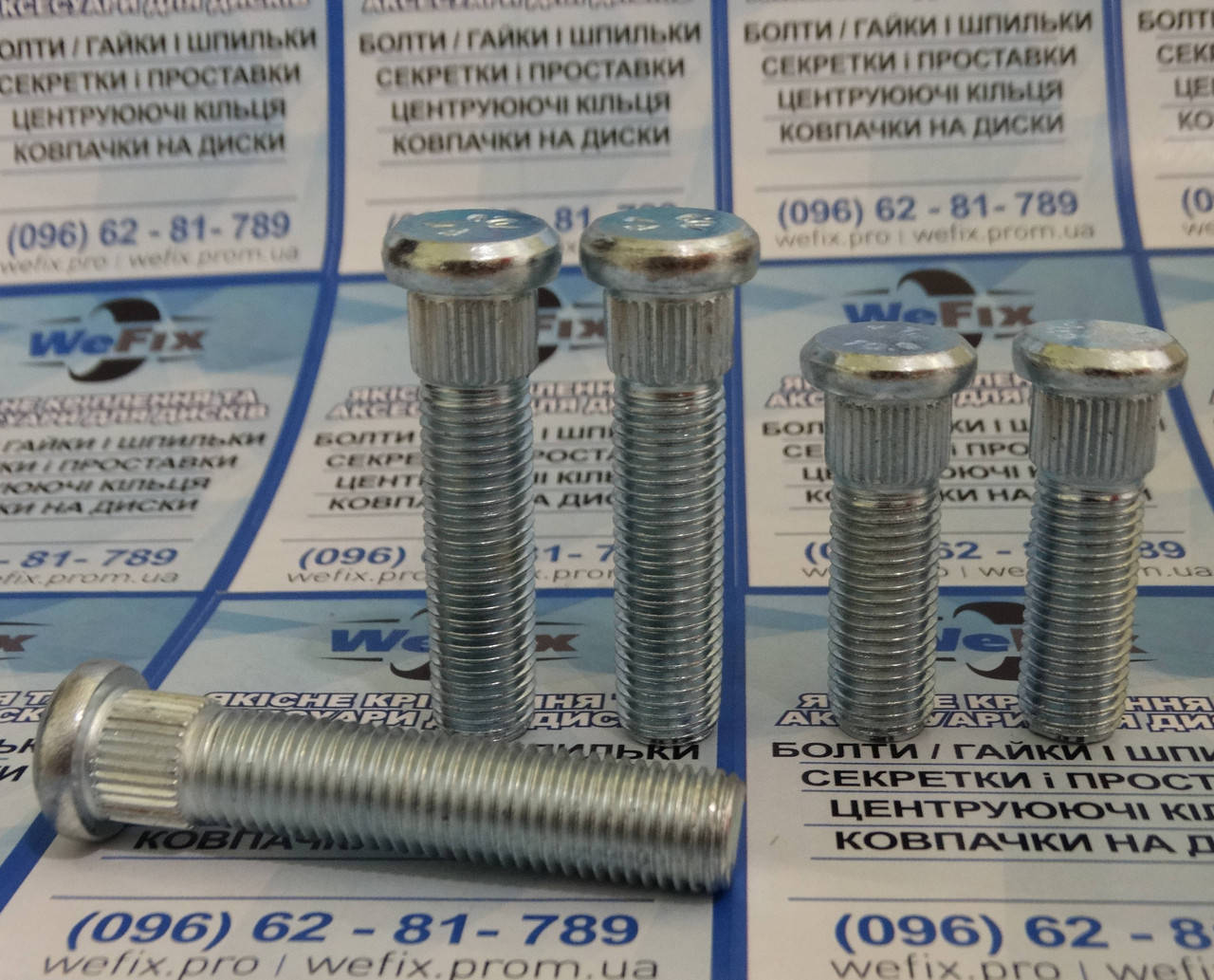 

Шпилька колесная М12х1,25х62 забивной шлиц 13мм