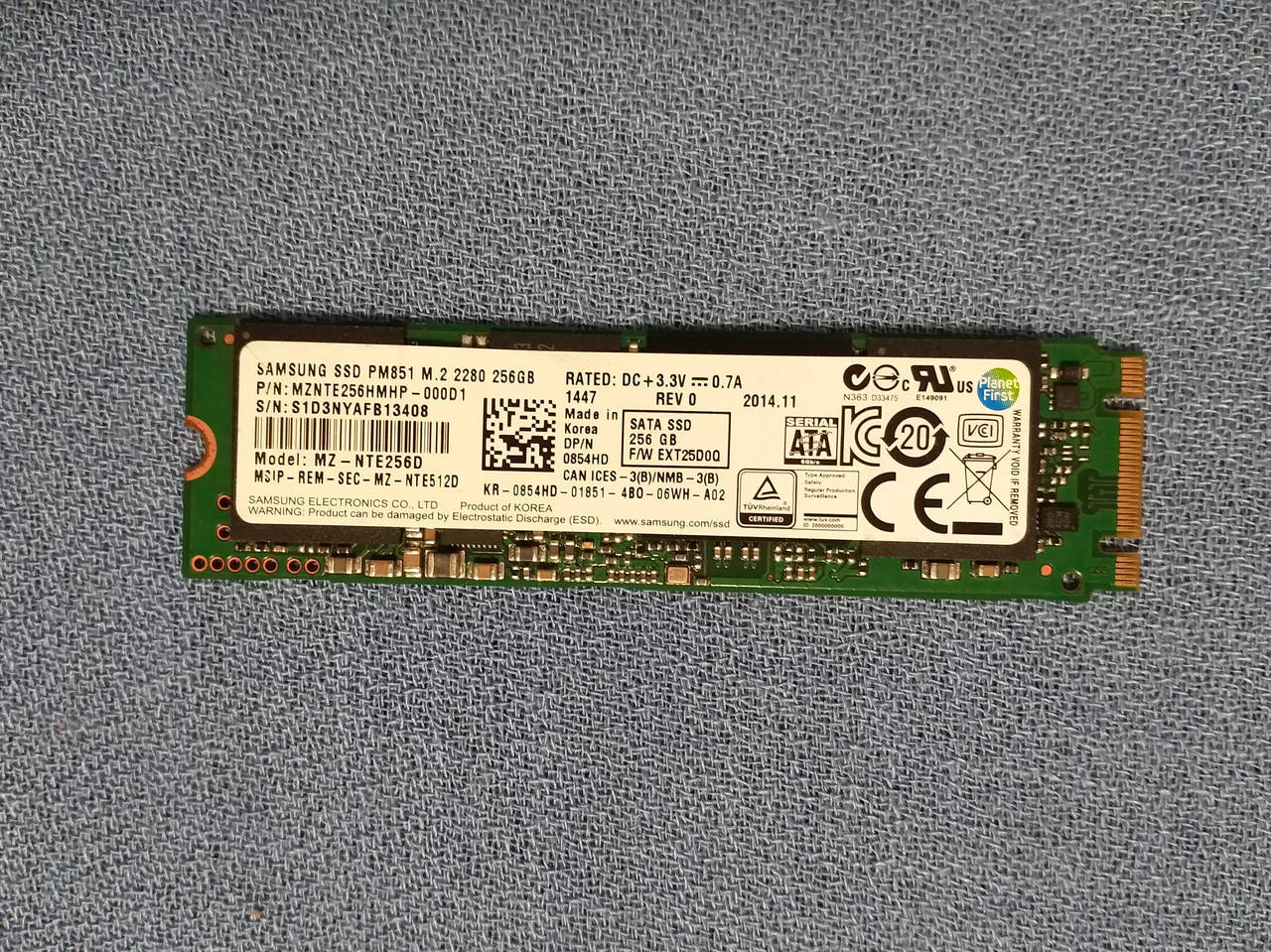 

SSD M.2 256Gb, MLC, Samsung PM851, SanDisk x110, SanDisk x300s, Micron M600, Micron M510, Lite-ON L8T, Toshiba